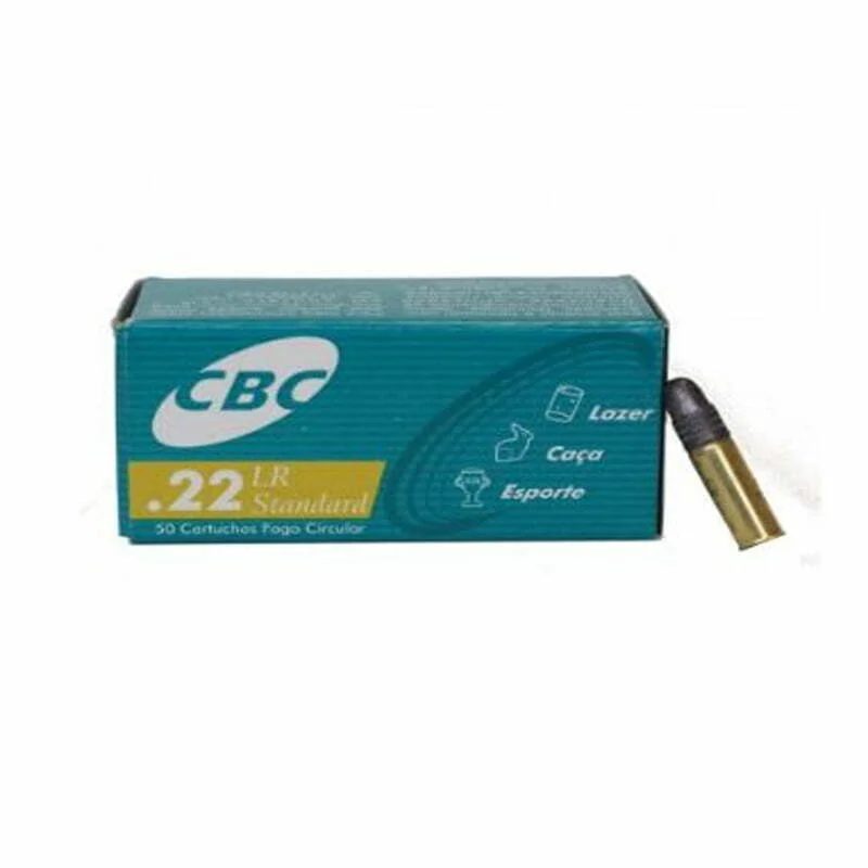 Munição CBC Calibre .22 LR CHOG 40gr Precision Subsônica Caixa 50un